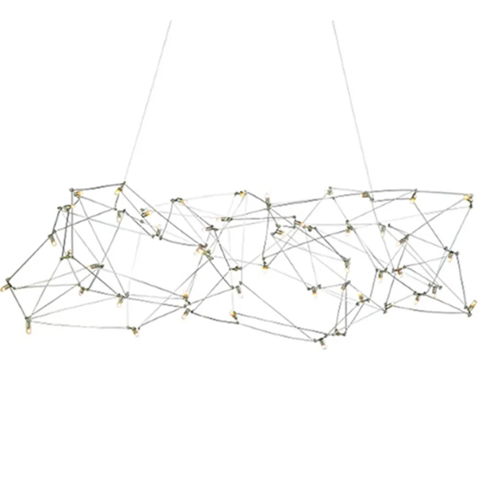 Hanglamp Universe staal 125+2x downlight