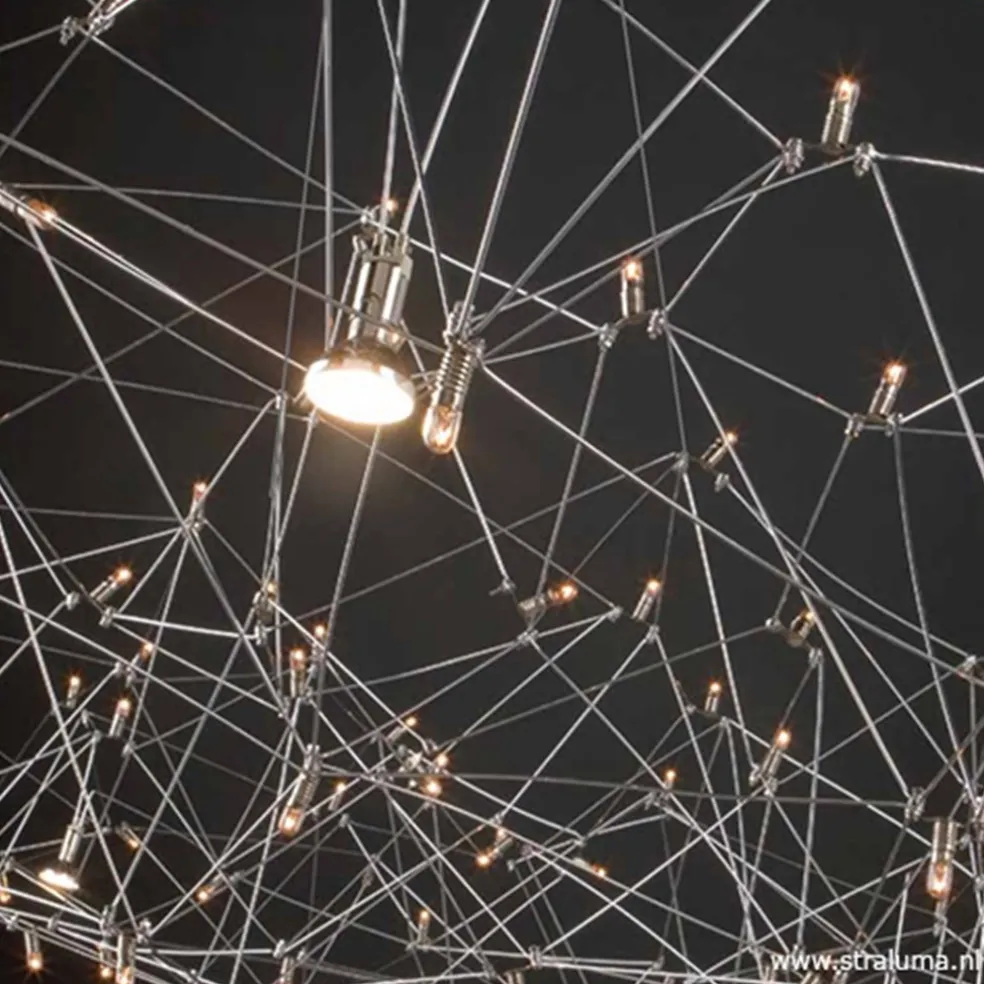 Hanglamp Universe staal 125+2x downlight