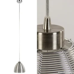 Hanglamp Whires alu/wit