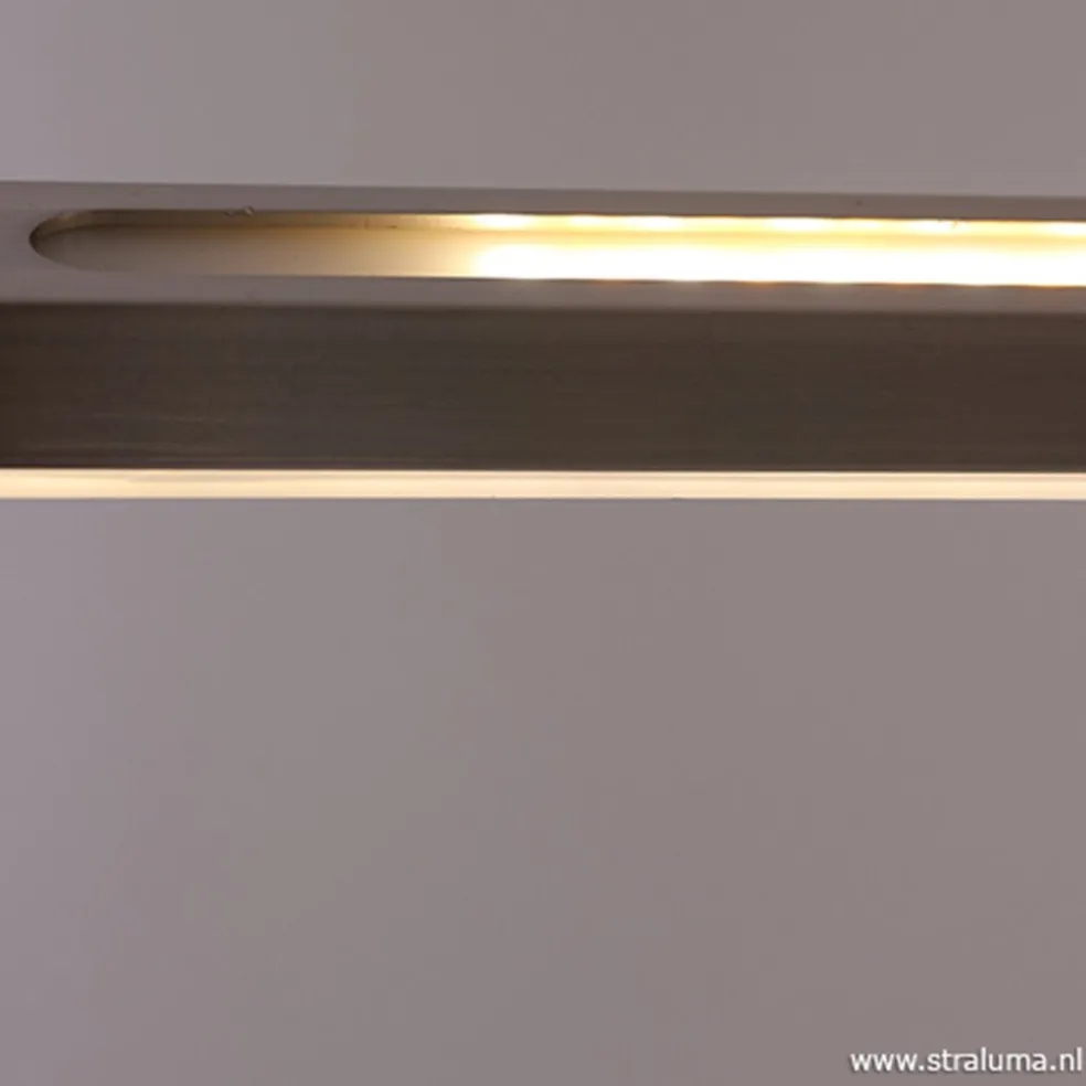 Hanglamp zwart balk 2xpushdimmer CCT