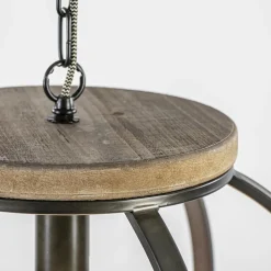 Hanglamp zwart industrieel open frame