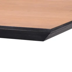 Horeca Bartafel vierkant 80x80 zwart met eiken