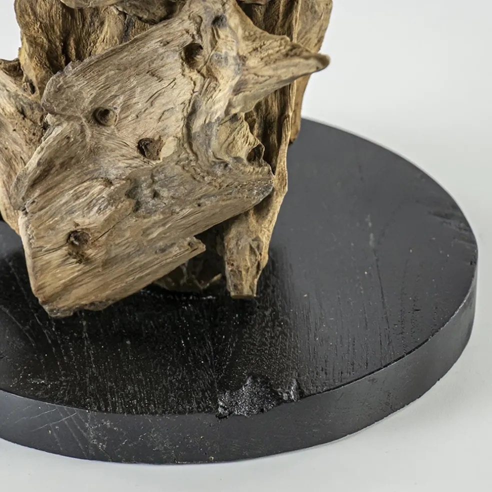 Houten lampvoet Ikal Light and Living exclusief kap