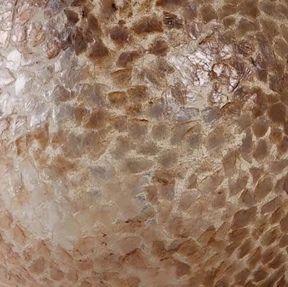 Ibiza vloerlamp schelpen zuil woonkamer