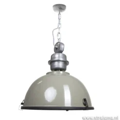 Industriele hanglamp olijf metaal Bikkel