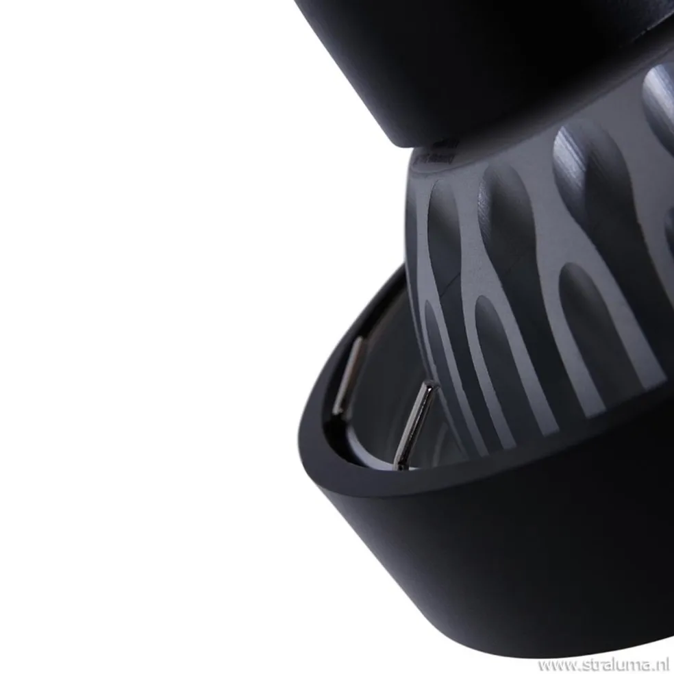 Industriële plafondspot zwart inclusief LED