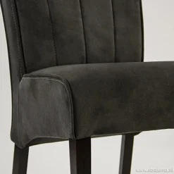 Klassiek landelijke eetkamerstoel grijs