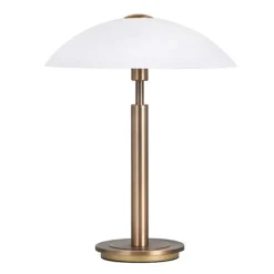 Klassieke tafellamp brons touchdimmer