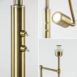 Klassieke vloerlamp met leesarm Calgary Light and Living