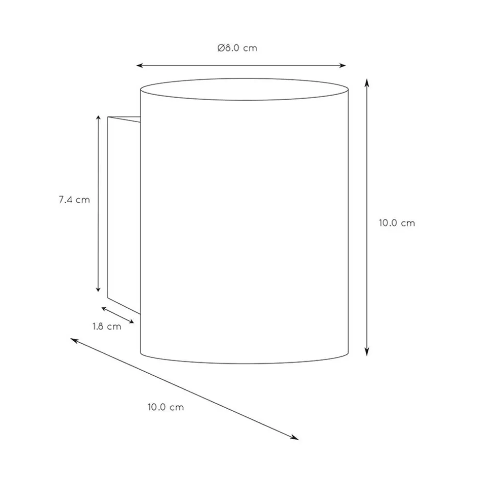 Kleine design wandlamp Xera wit