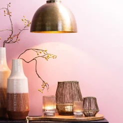 Kleine hanglamp Kylie oud brons 30 cm