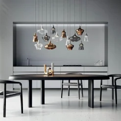 Kleine hanglamp Nostalgia smoke glas inclusief LED