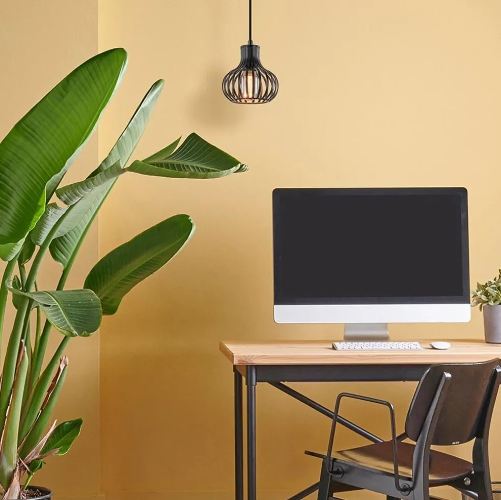 Kleine hanglamp onion mat zwart