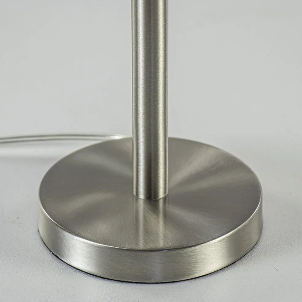 Kleine lampvoet Washington nikkel exclusief kap