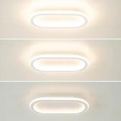 Kleine LED plafondlamp wit 3-standen dimbaar