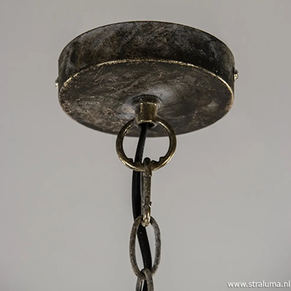 Kleine oosterse hanglamp Kadiri brons