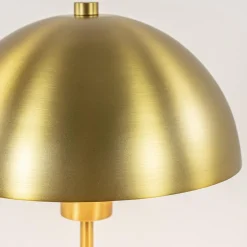 Kleine retro tafellamp Merel antiek brass