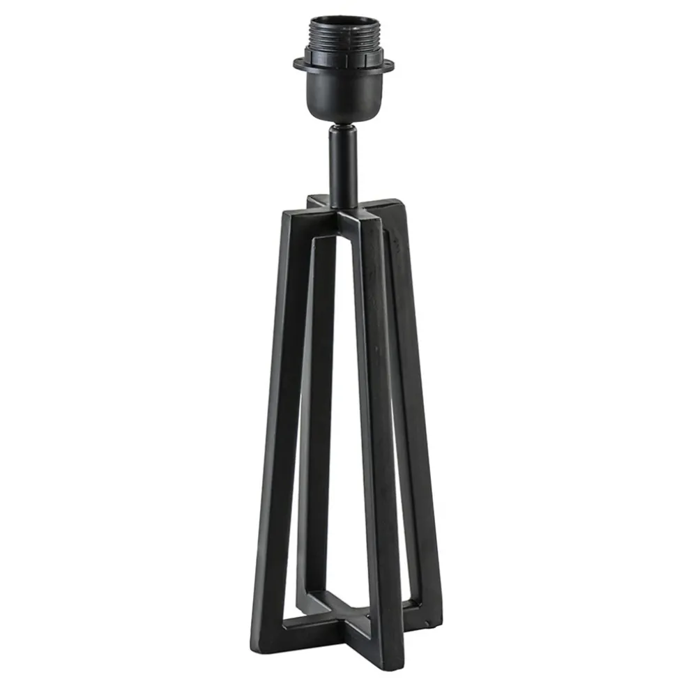 Kleine tafellamp Miley mat zwart exclusief kap