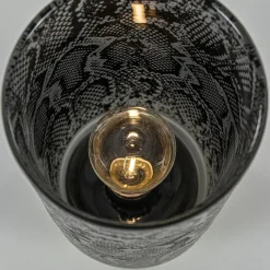 Kleine tafellamp Snake Light and Living grijs met goud