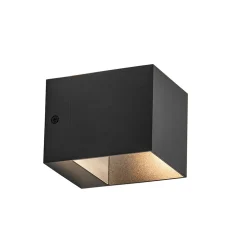 Kleine wandlamp up+down G9 zwart