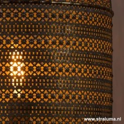 L&L tafellamp UDUPI bruin-goud Oosters