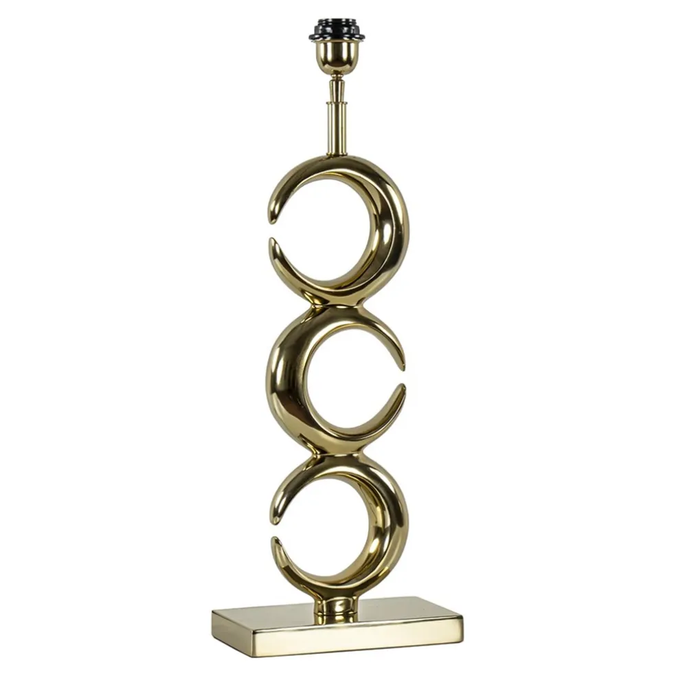 Lampvoet Maan light gold glossy metaal