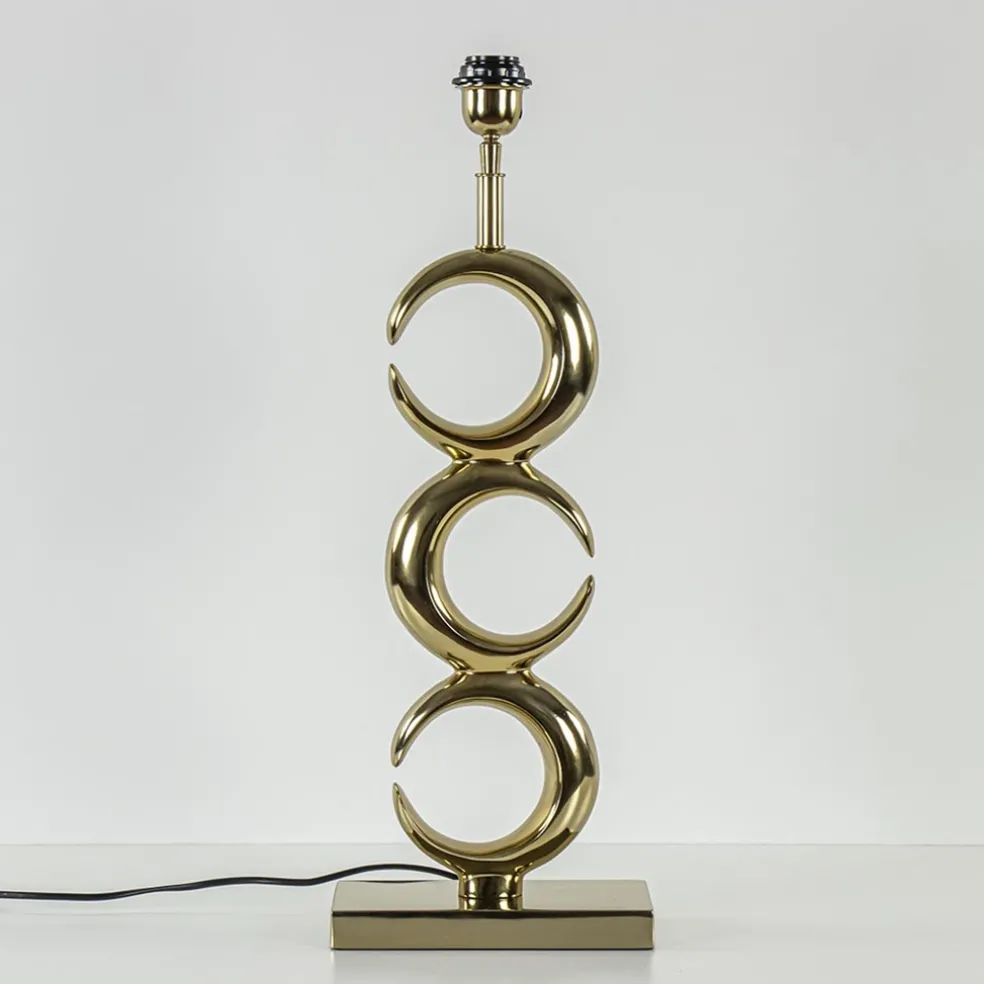 Lampvoet Maan light gold glossy metaal