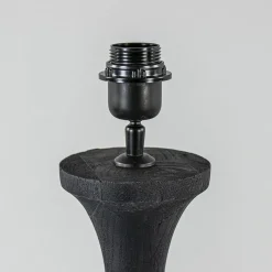 Lampvoet Nicolo zwart hout exclusief kap