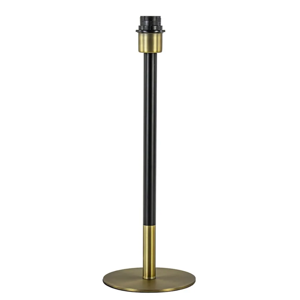 Lampvoet Rodrigo antiek brons / mat zwart excl. kap