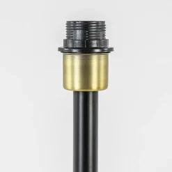 Lampvoet Rodrigo antiek brons / mat zwart excl. kap