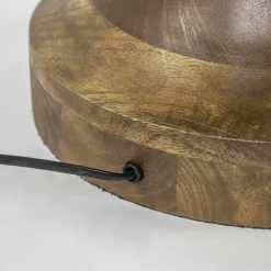 Lampvoet/vloerlamp Jovany wood oil brown