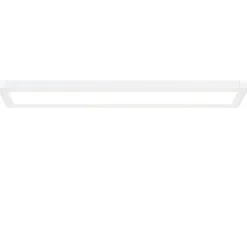 Langwerpige plafondlamp LED panel wit
