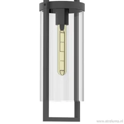 Lantaarn buitenlamp antraciet met glas IP54