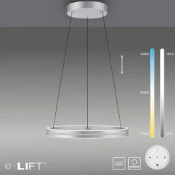 LED hanglamp aluminium met E-Lift functie