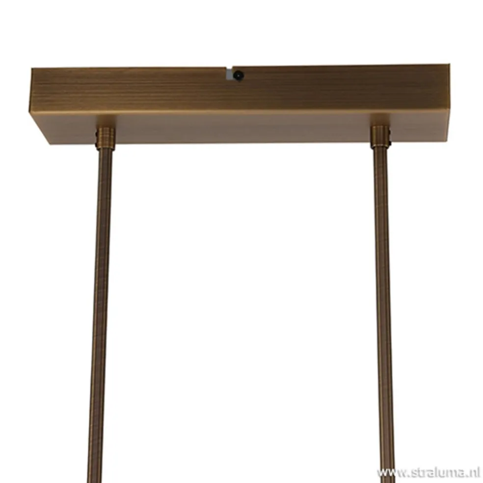 LED hanglamp brons inclusief dimmer