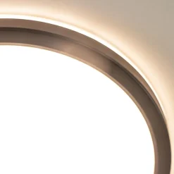 LED plafondlamp met 3 licht opties zwart rond
