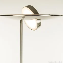 LED staande lamp-uplighter staal-dimbaar