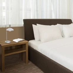 LED tafellamp staal met wit glas inclusief dimmer