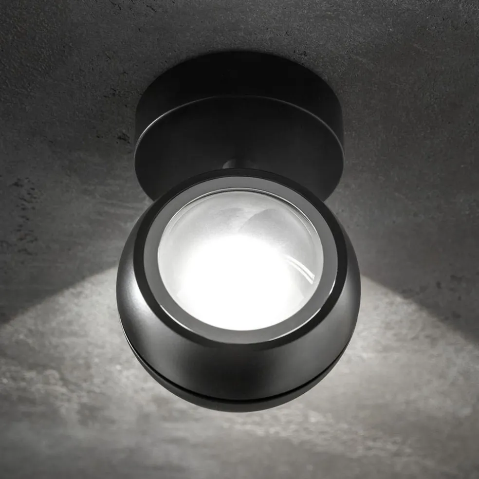 LED wandlamp up+down Nautilus Mini zwart verstelbaar