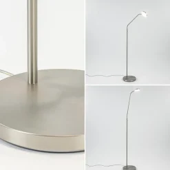 Leeslamp Denia Flex nikkel dim-to-warm