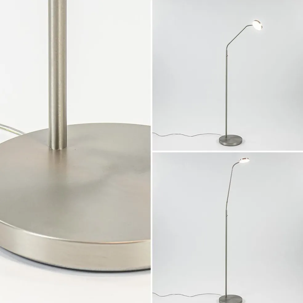 Leeslamp Denia Flex nikkel dim-to-warm