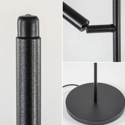 Leeslamp Flute 2l zwart dim-to-warm