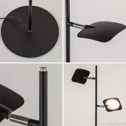 Leeslamp Raggio 2L zwart 3-step dim