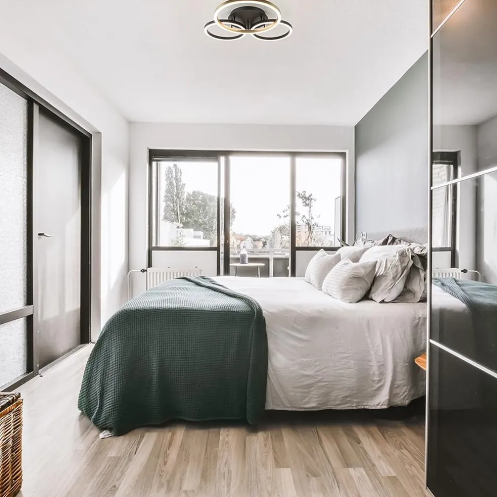 3-Lichts LED plafondlamp zwart/goud 3-standen dimbaar