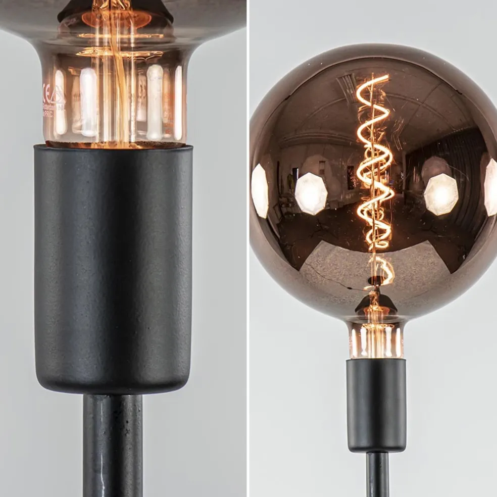 3-Lichts moderne vloerlamp mat zwart exclusief lichtbron