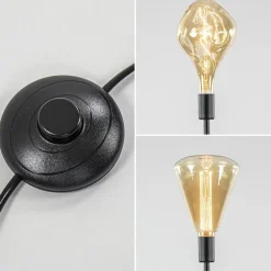 3-Lichts moderne vloerlamp mat zwart exclusief lichtbron