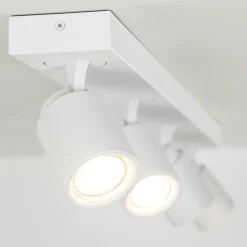 4-Lichts plafondspot balk wit metaal