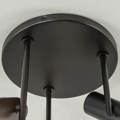 3-Lichts plafondspot rond zwart GU10 mini