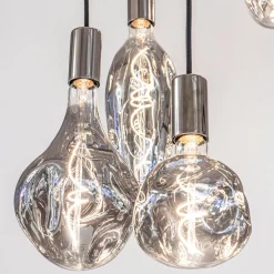 12-Lichts videlamp silverleaf met chroom excl lichtbronnen