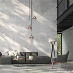 3-Lichts videlamp smoke glas met zwart